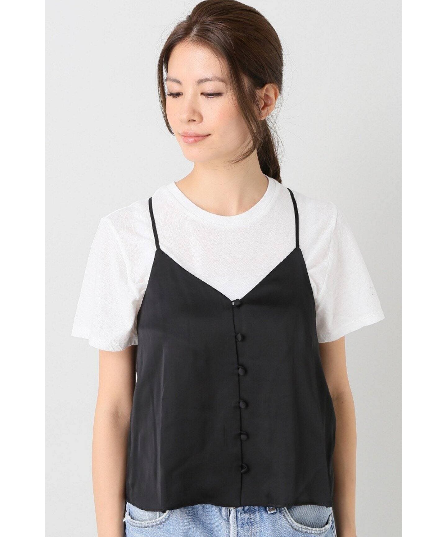 THE SHISHIKUI COTTON C キャミソール ブラック M 美品】 THE