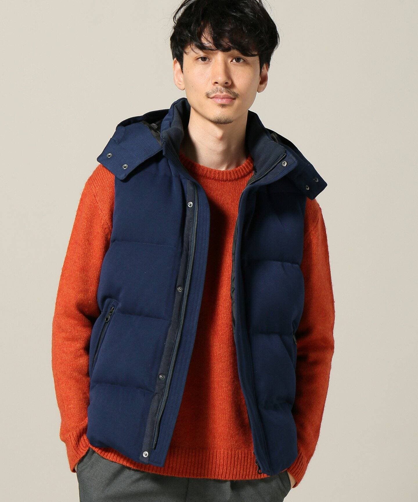 B.C STOCK ベーセーストック】 TRストレッチダウンベスト[品番