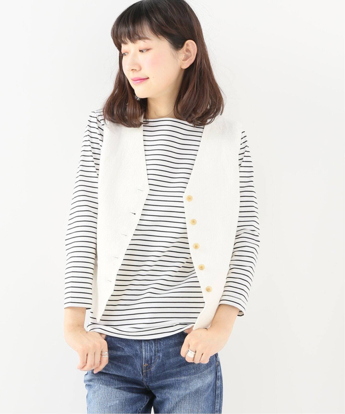 BLAMINK 2023ss リネンショートスリーブ ジレ（BLAMINK）