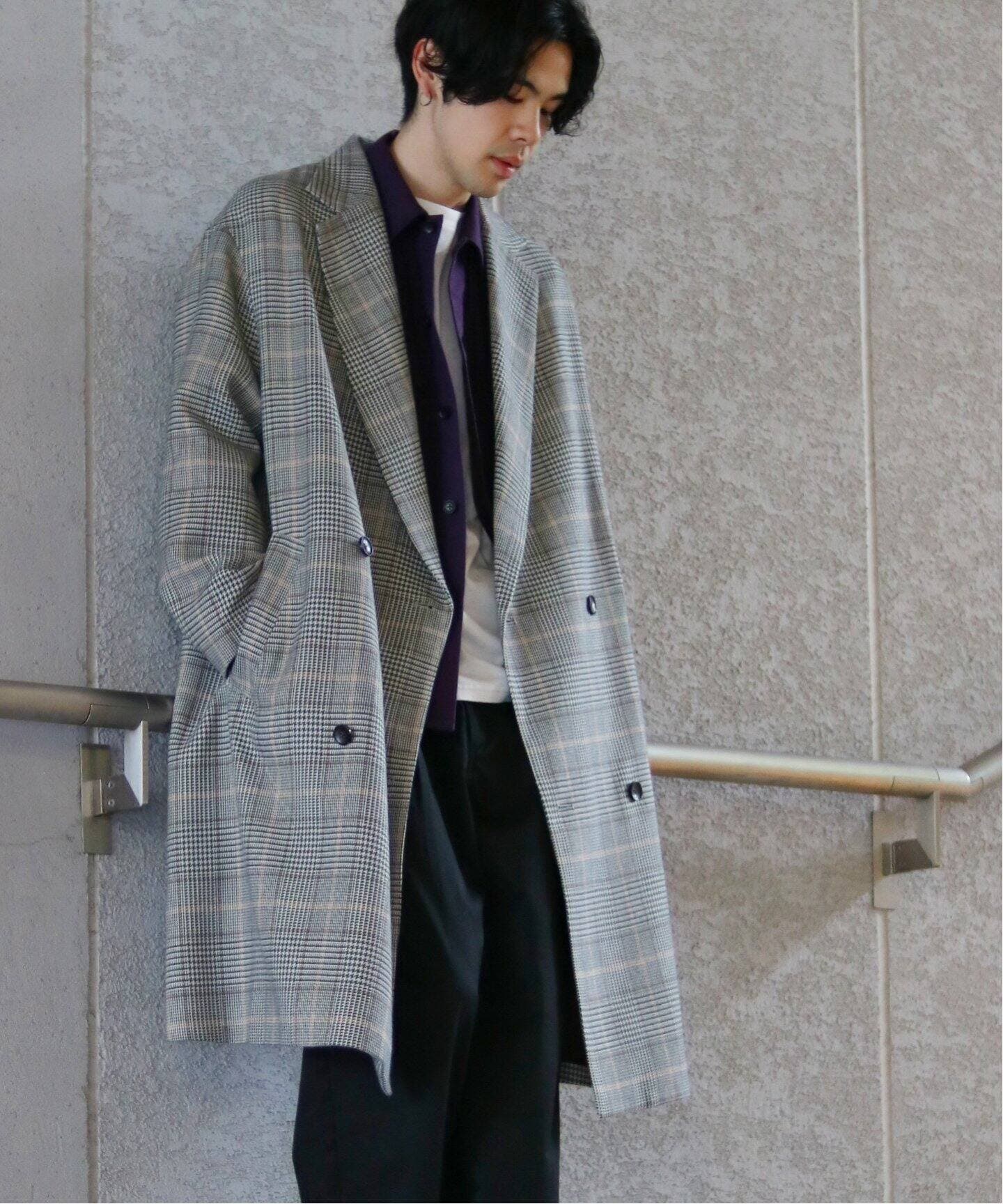 FUNCTION TWEEDダブルブレストコート◇[品番：BYCW0002384]｜B.C STOCK