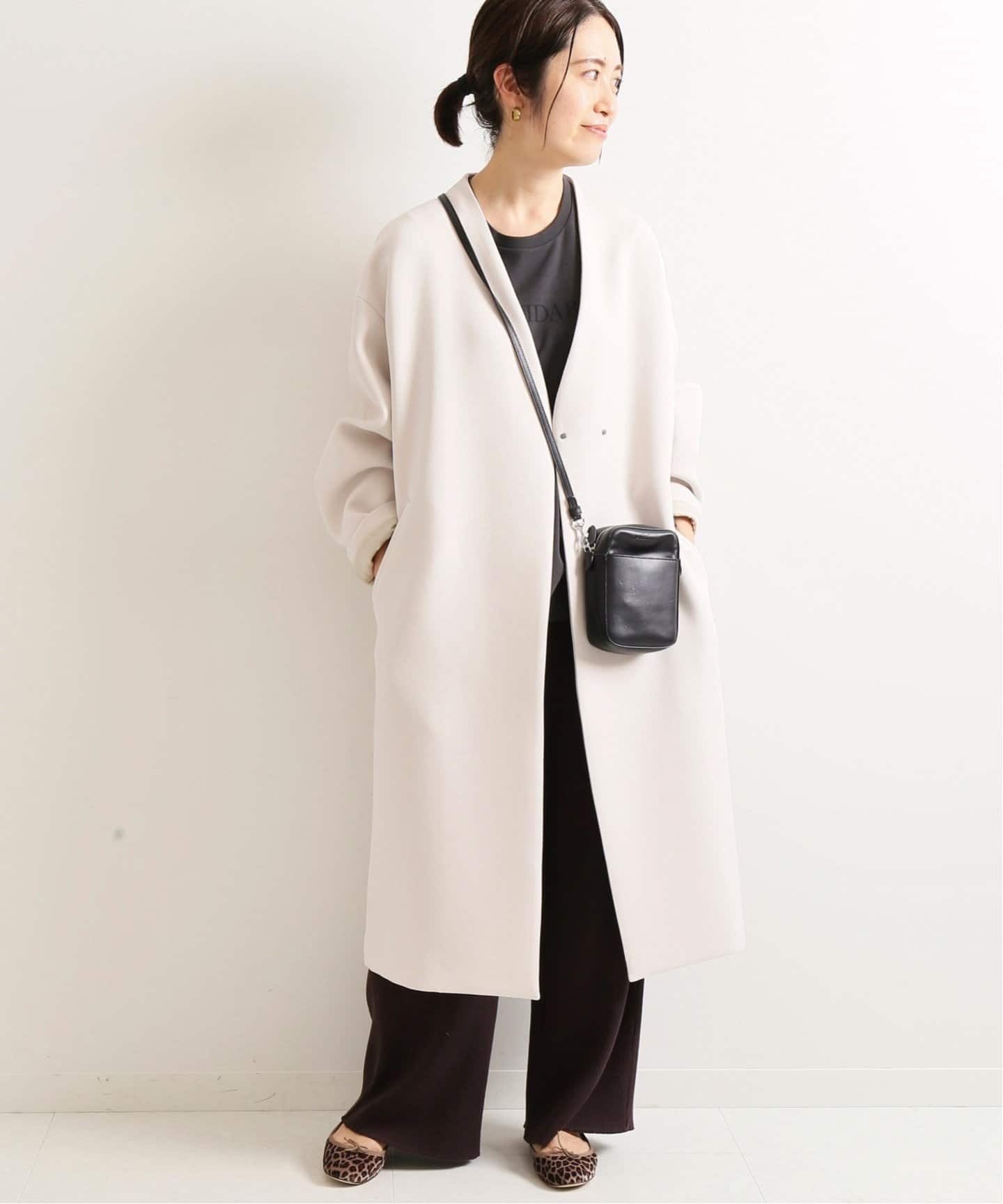 IENA イエナ】トリプルクロス Vネックコート◇[品番