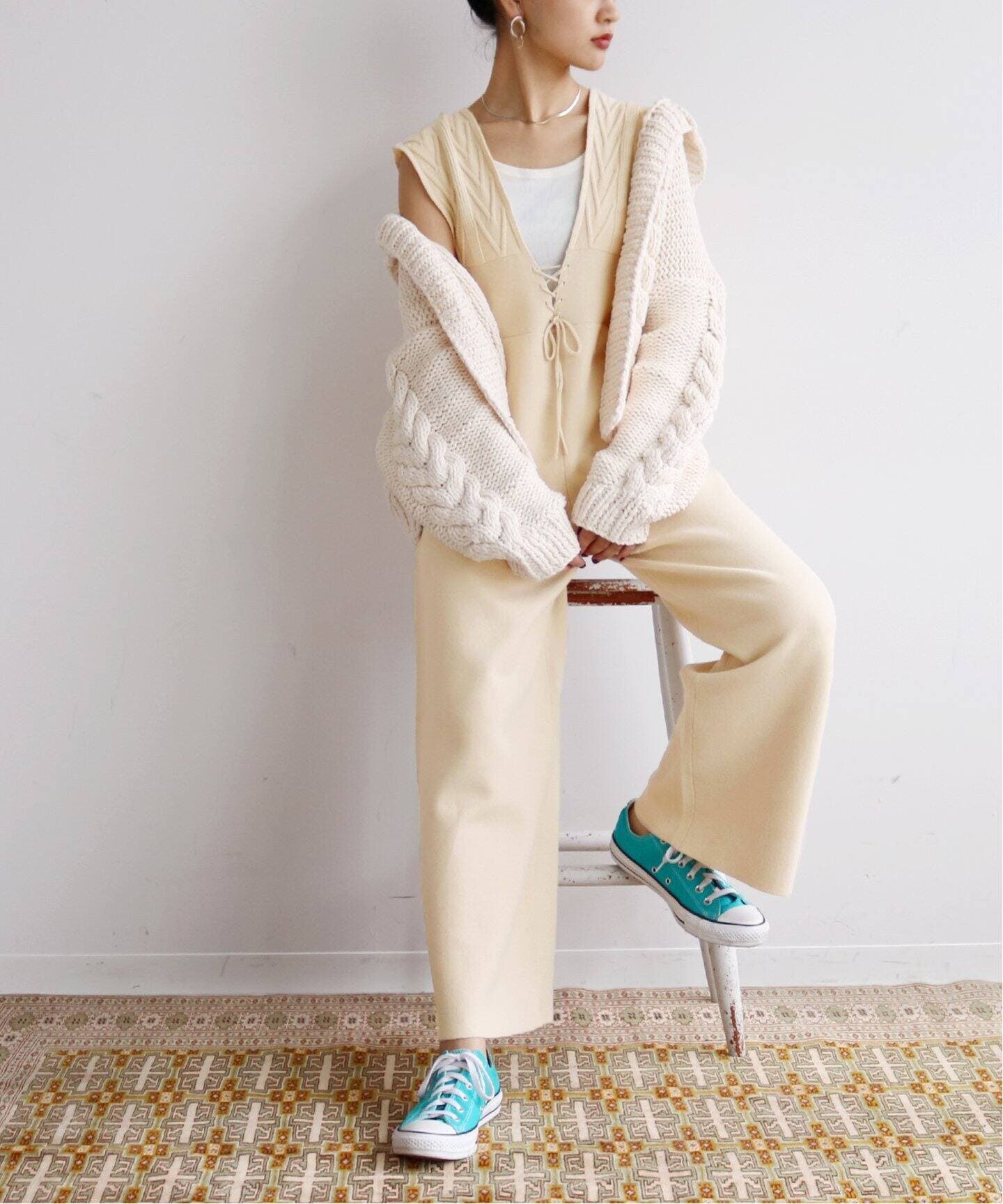 SLOBE citron ニットサロペット◇[品番：BYCW0000720]｜B.C