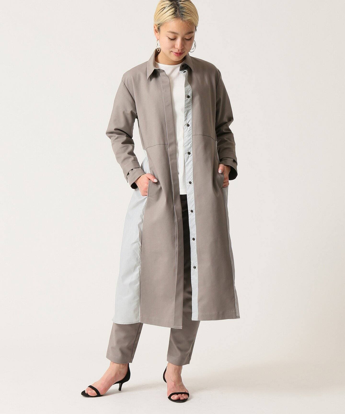 バックギャザーコートワンピース[品番：BYCW0007171]｜B.C STOCK