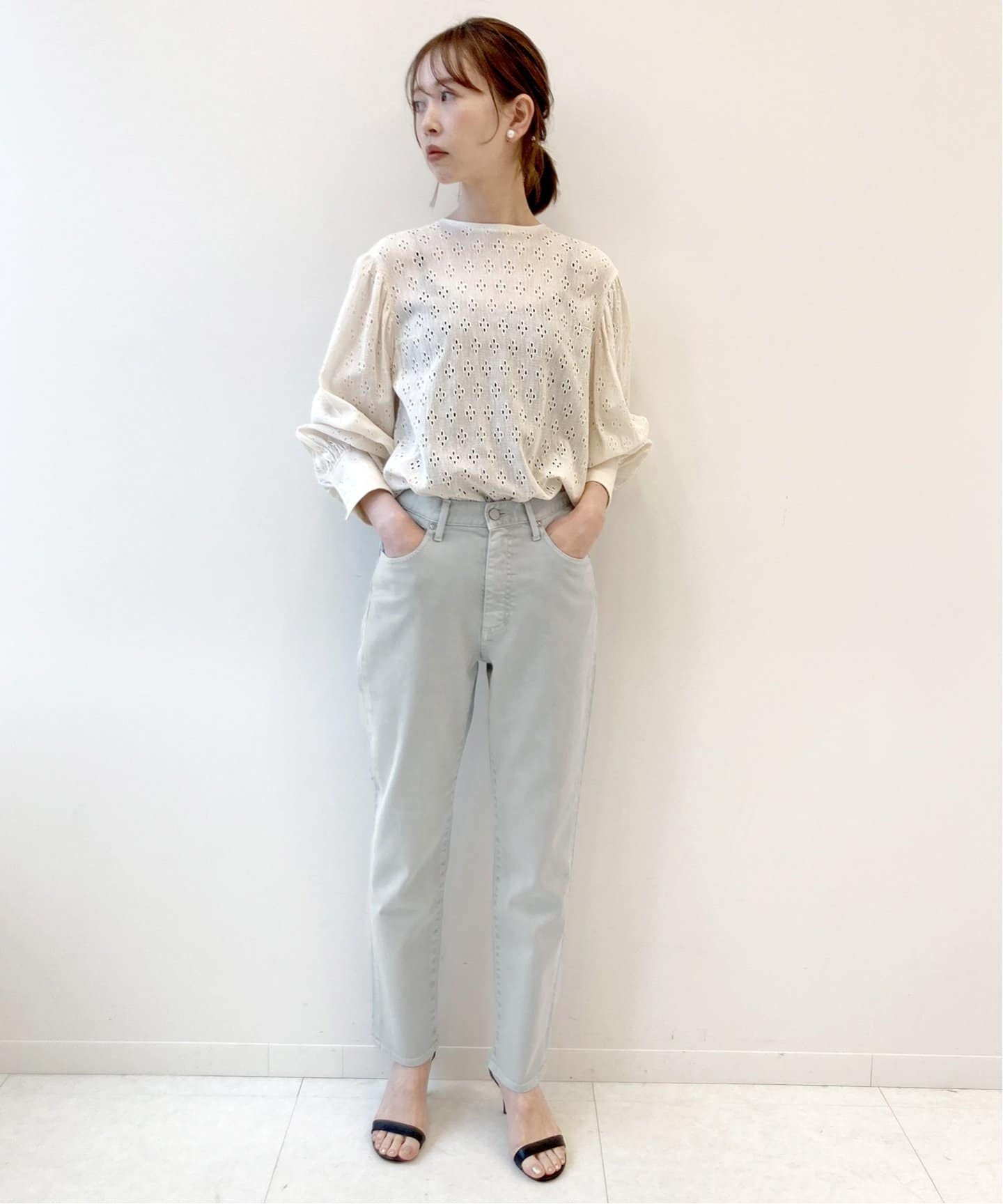 最新エルメス IENA＞ カラーチノストレッチスリムパンツ◇[品番：BYCW0013201 チノパン