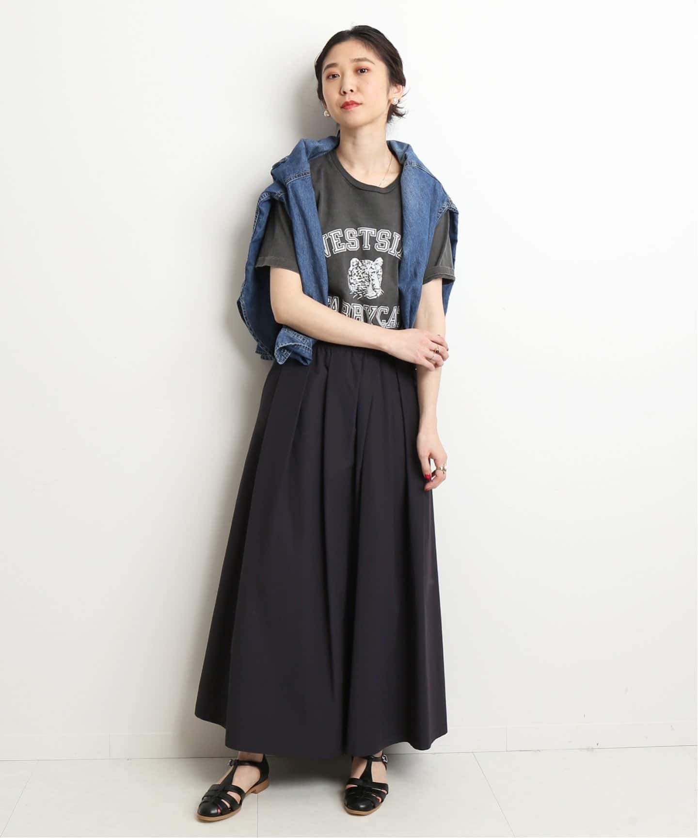 SLOBE IENA＞ コットンタフタランダムタックスカート◇[品番