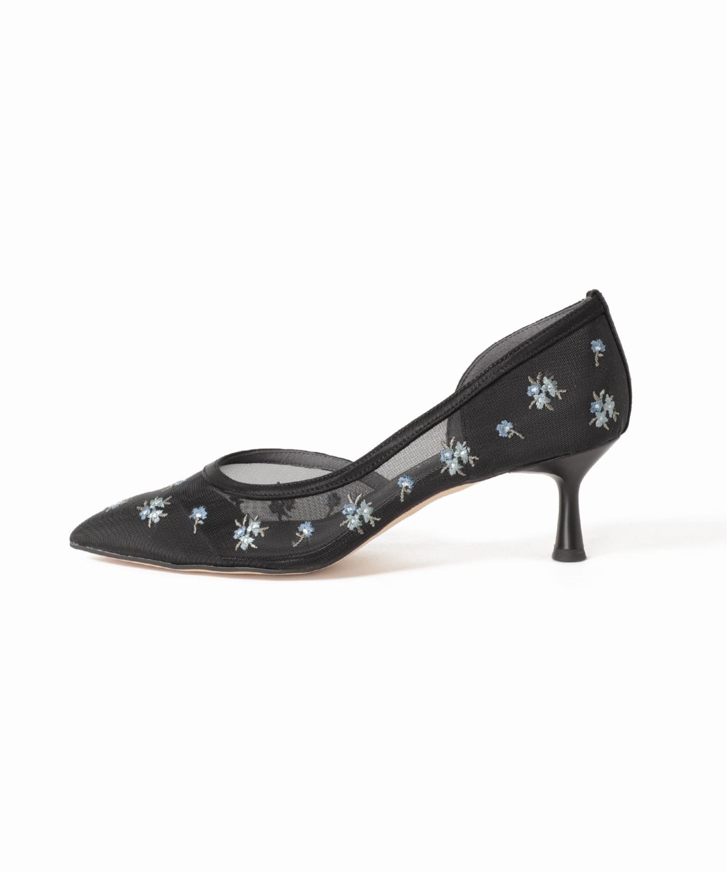 美品SLOBE IENA メッシュ　ミュール　パンプス　ブラック　23.5 美品SLOBE IENA メッシュ ミュール パンプス ブラック 23.5