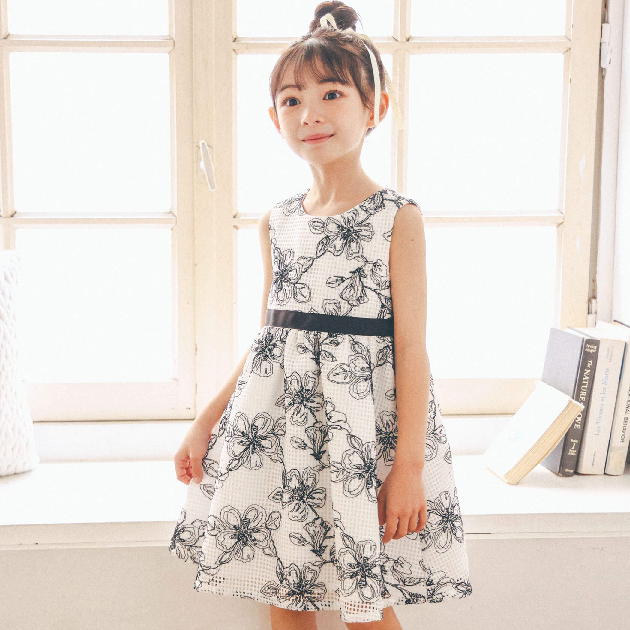 neneneko様専用 ケイトスペード キッズ花柄レース ドレス 130センチ