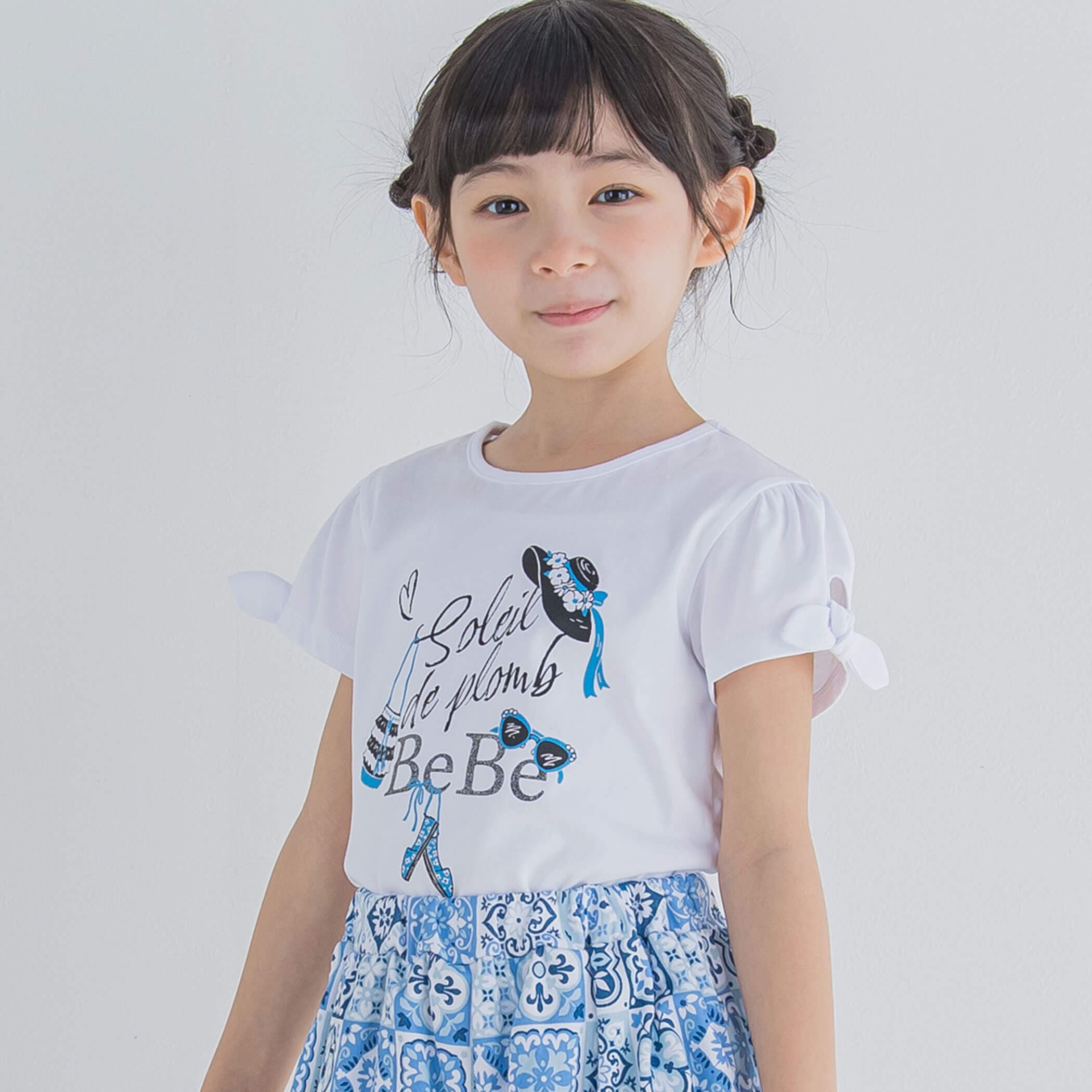 chan.ru preteen サマーアイテムプリントTシャツ(90~150cm)[品番：BEBK0002328]｜BeBe（ベベ）のキッズファッション通販｜SHOPLIST（ショップリスト）