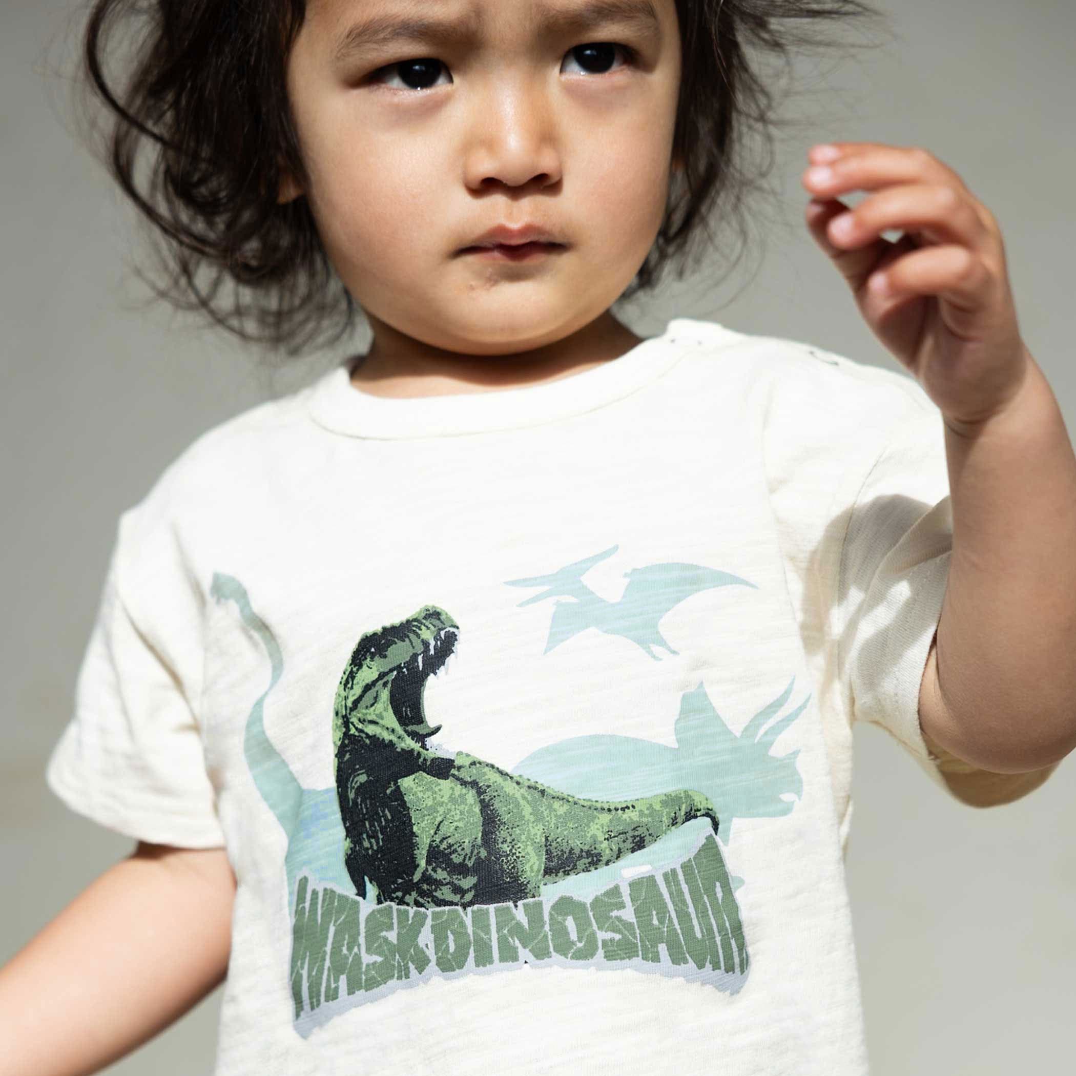 恐竜の愉快な仲間たちスラブ天竺Tシャツ(80~130cm)[品番