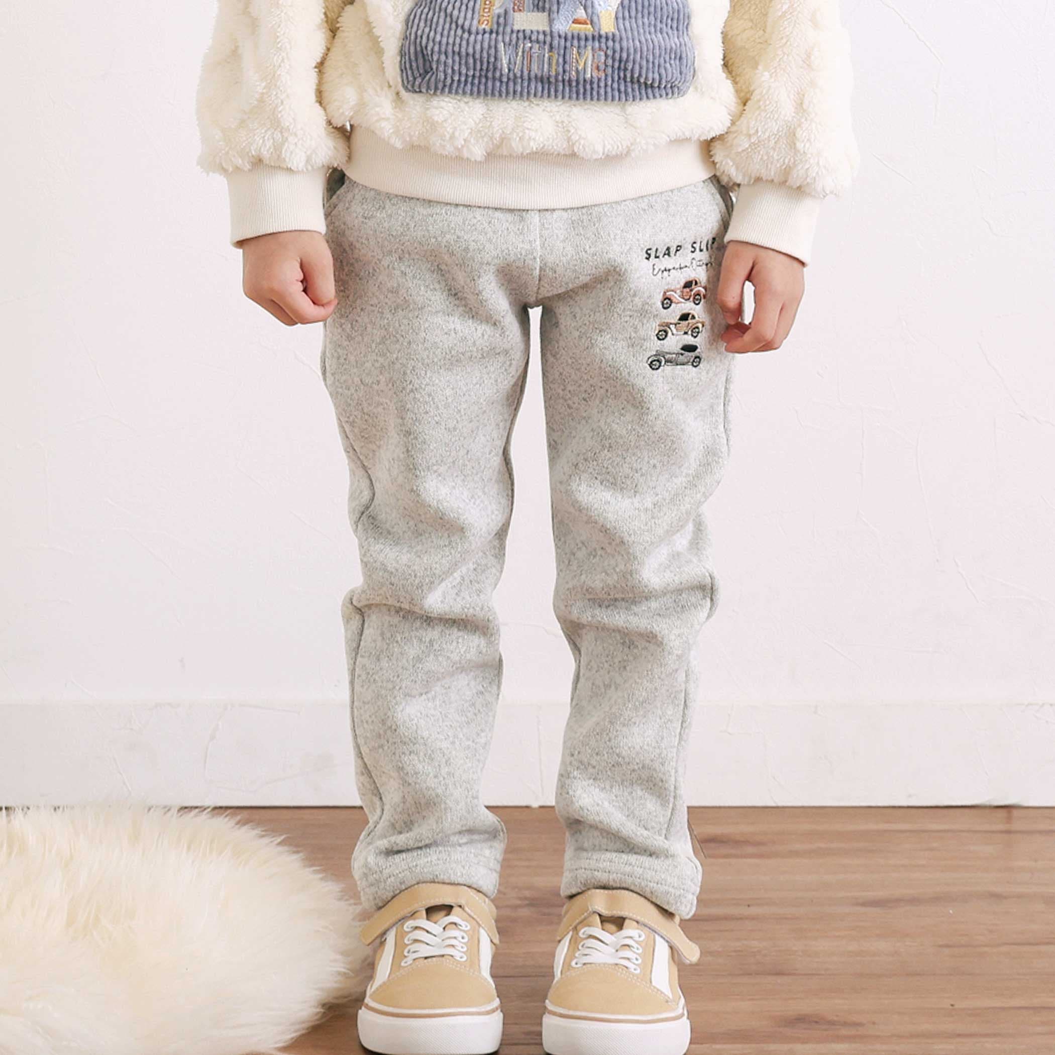 おしり星ボアポケットロングパンツ(80~130cm)[品番：BEBK0012281