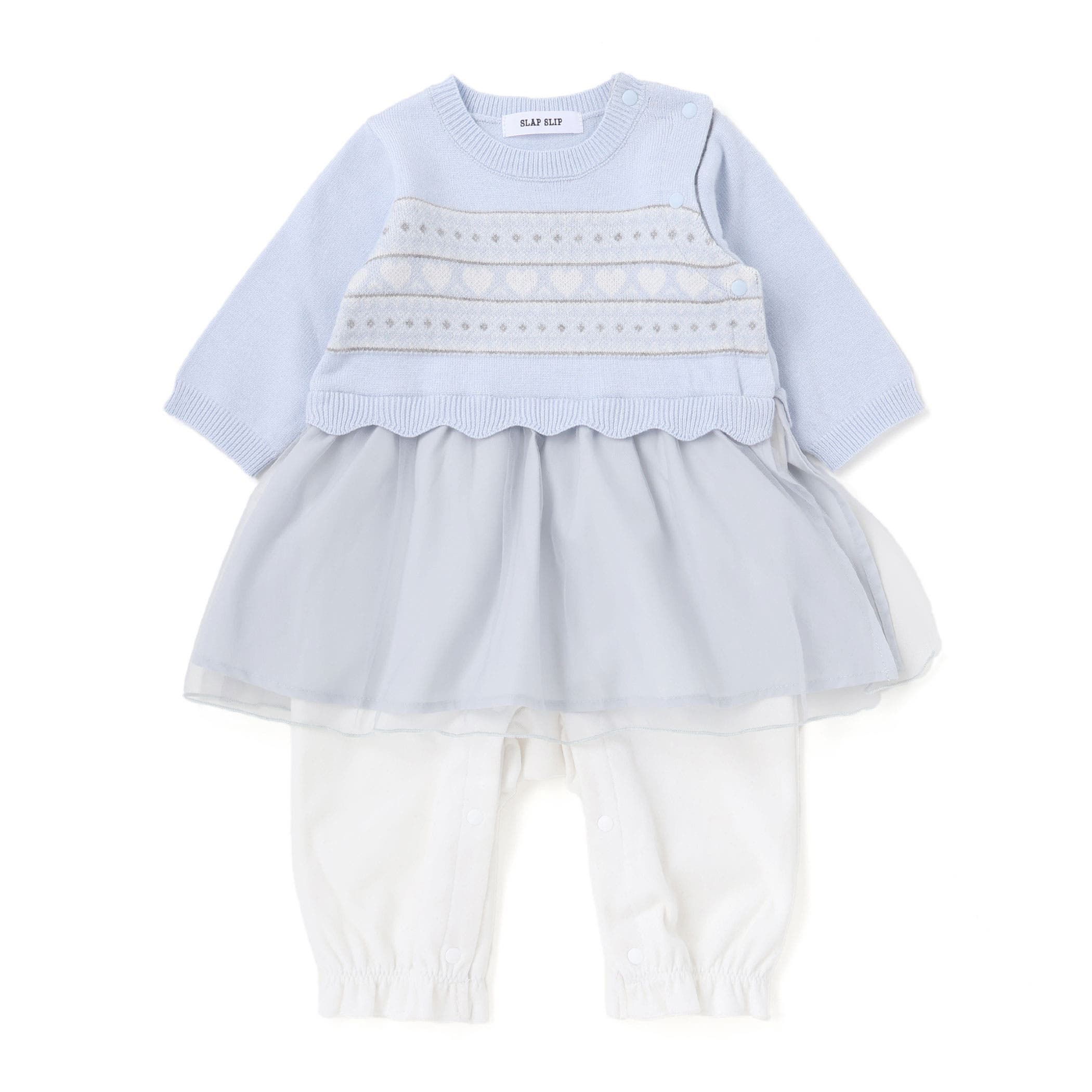 チュールスカートベビーニットカバーオールベビー(70~80cm)[品番