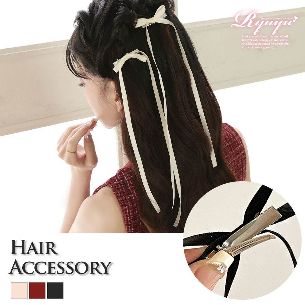 ヘアアクセサリー リボン ヘアアクセ[品番：RV000011881]｜Ryuyu