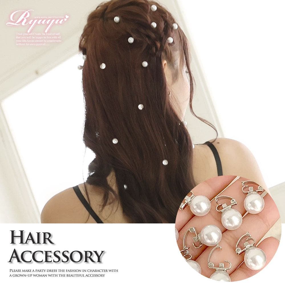 pluie ヘアアクセサリー　パールティース 即発送可能】 pluie ヘアアクセサリー パールティース ヘア