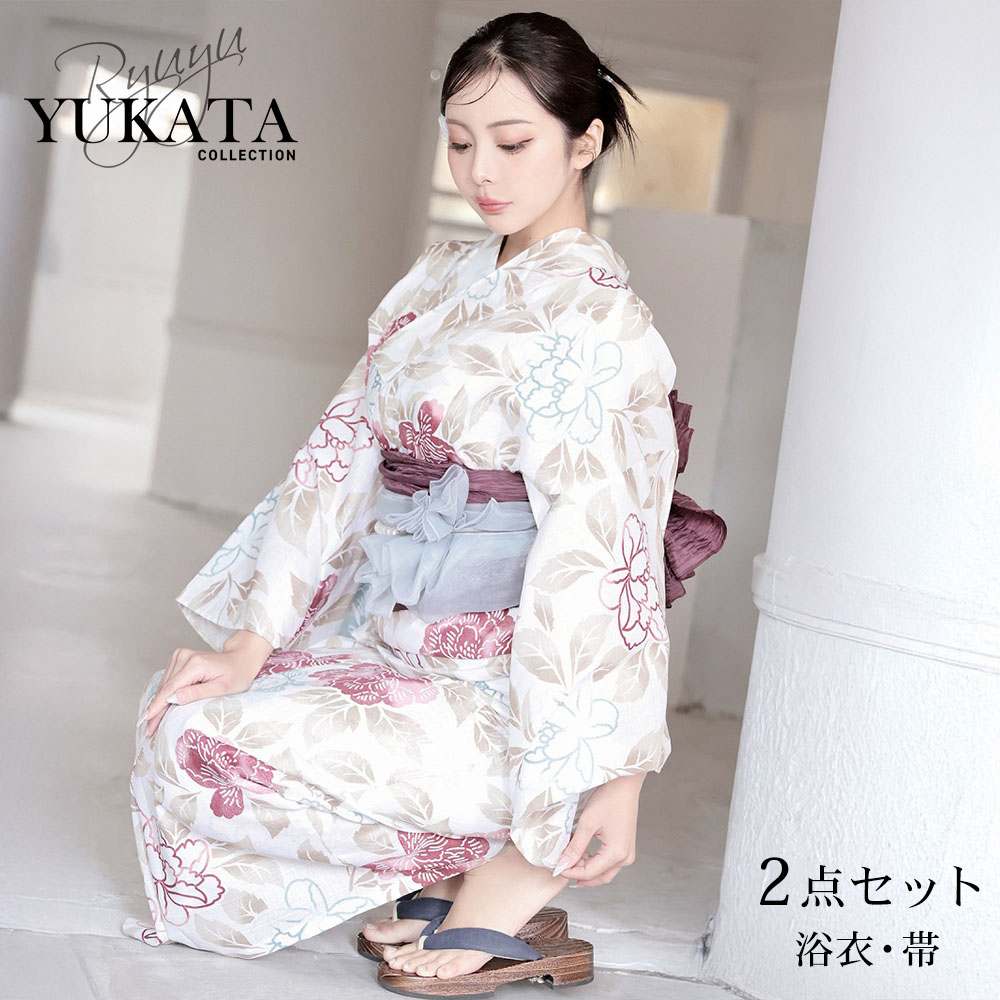 浴衣 白 上品[品番：RV000012105]｜Ryuyu（リューユ）の