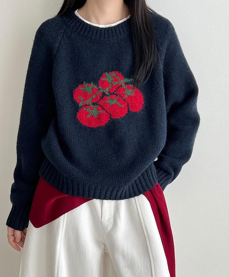 マイストラーダ 刺繍ニット Mystrada（マイストラーダ）の「フラワーエンブロイダリーニット