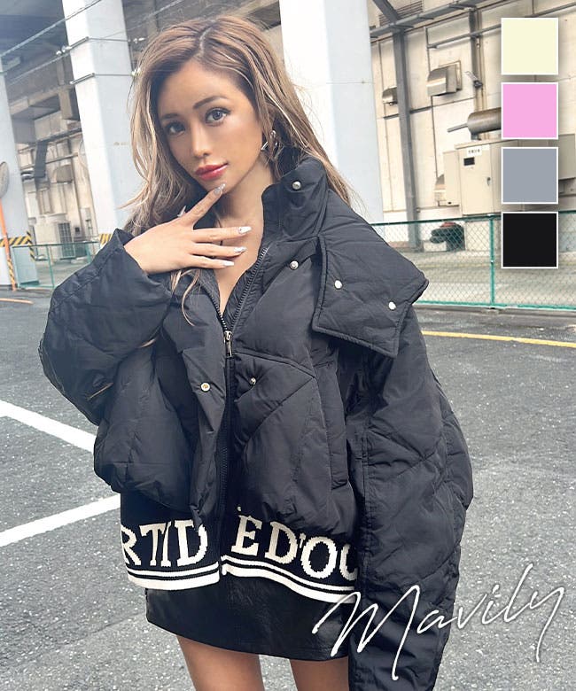 ボリュームロゴアウター【藤木そら着用】mavily[品番：BCQW1876658