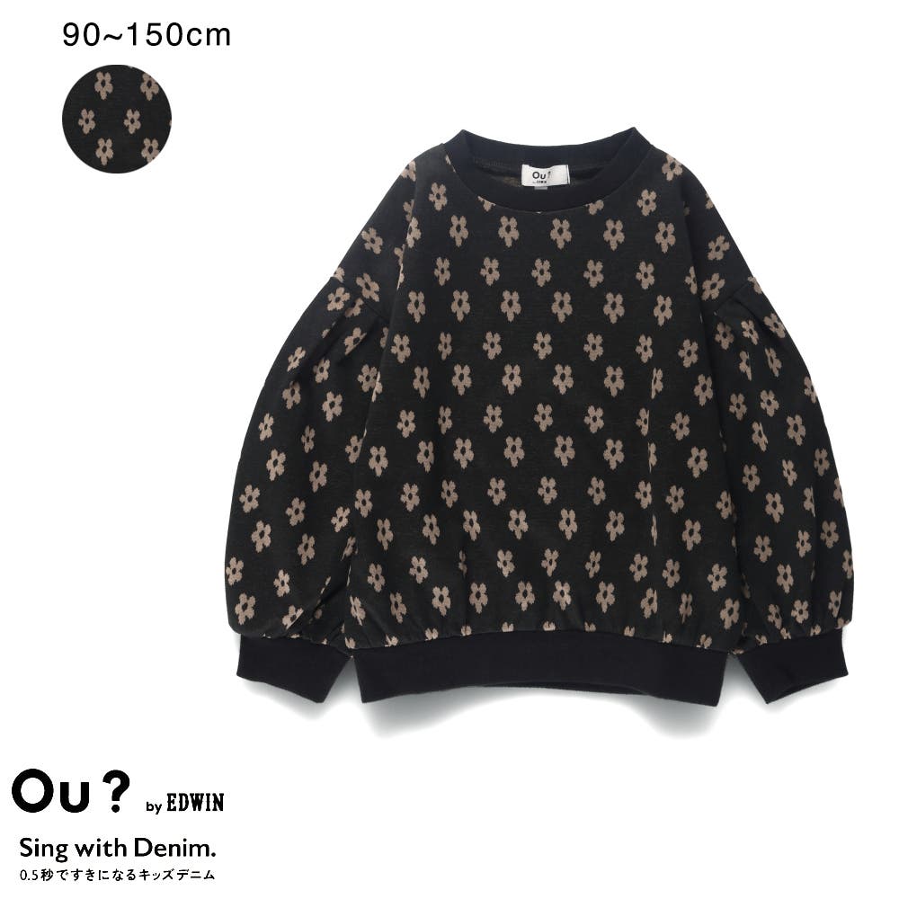 Ou? by EDWIN】花柄ジャガードトレーナー[品番：BRSK0008604