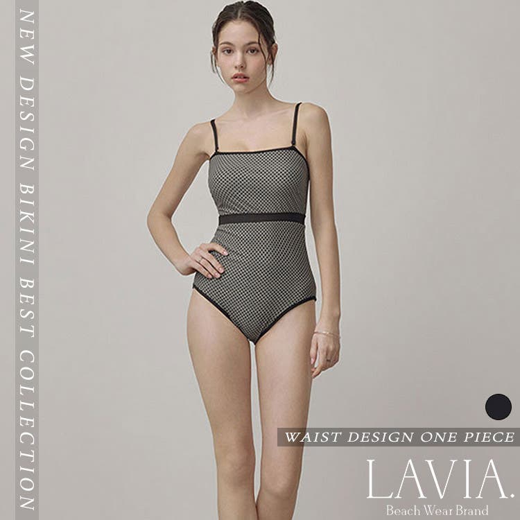 ウエストデザインワンピース LAVIA ワンピースビキニ[品番