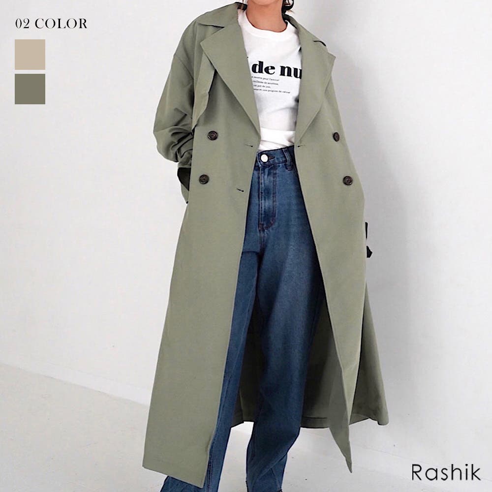 キャンディスリーブトレンチコート Rashik アウター[品番