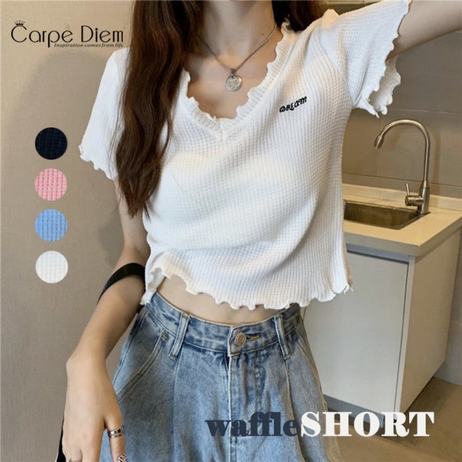 送料無料 ギフト Tシャツ Tシャツ半袖[品番：KPDW0000099]｜Carpe ショート丈 トップス