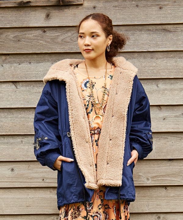 チャイハネ】ジプシーモアコート ブラウン -靴＆ファッション