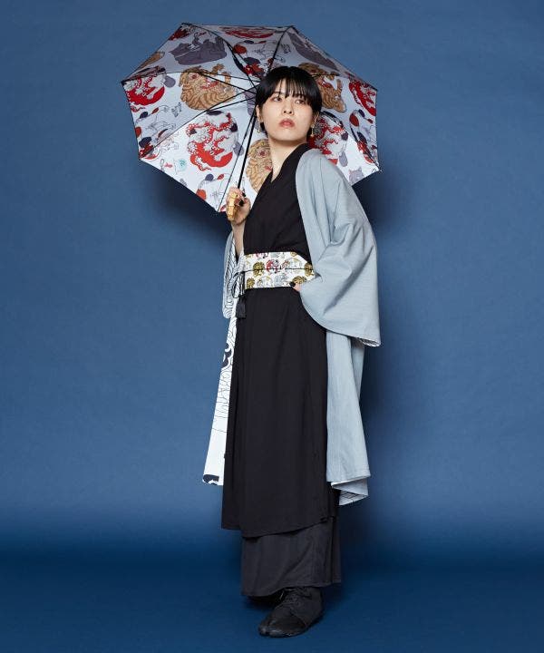 カヤ】【遮光率90%以上・晴雨兼用】日傘《石黒亜矢子×倭物やカヤ