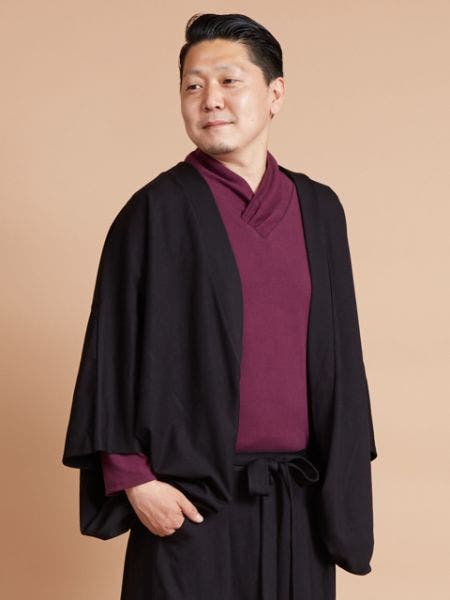 【Hamu様限定】気高し（ケタカシ）メンズ羽織り袴風ワイドパンツ上下セット カヤ】-KETAKASHI- 気高しメンズ羽織り[品番：ACNW0012953]｜アミナ