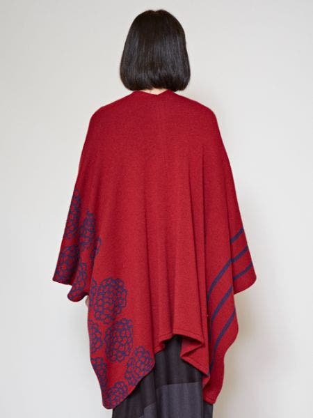 【カヤ】attakee 菊紋羽織り　ビッグシルエットニットカーディガン 2202550810018.jpg