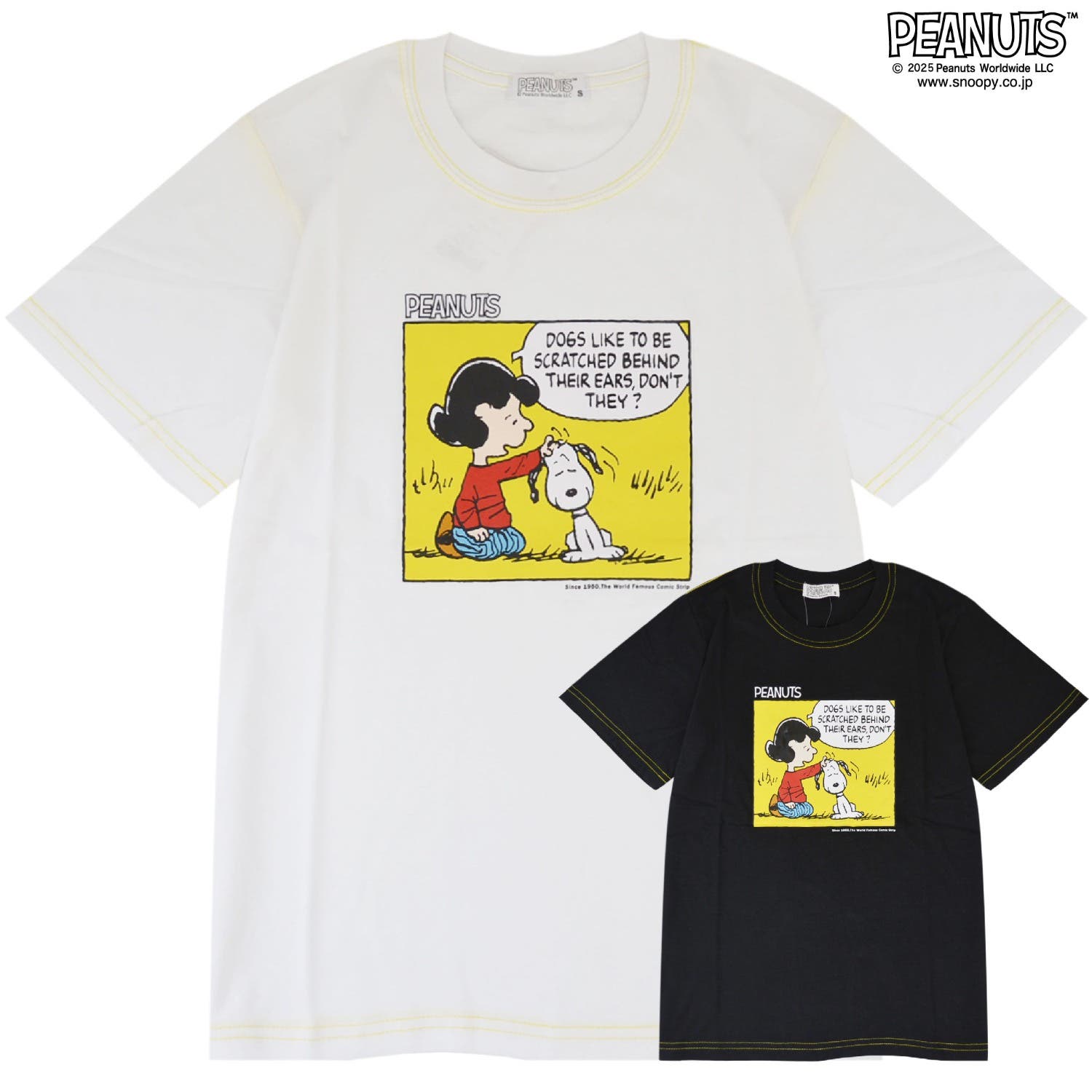 スヌーピー ルーシー 友達 半袖 Tシャツ プリントトップス PEANUTS 