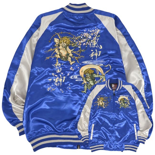 鬼神刺繍スカジャン L L Embroidered jumper(SUKAJYAN) | あさひ