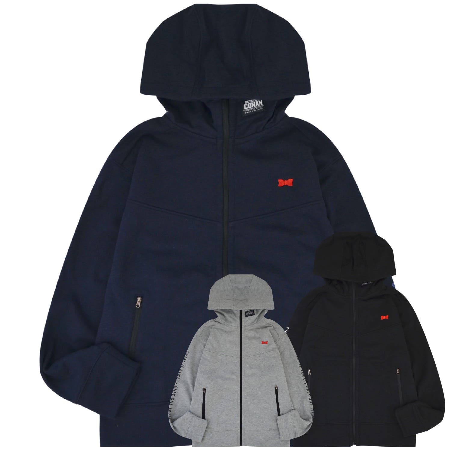 【希少品】名探偵コナン　劇場版　瞳の中の暗殺者　スタッフパーカー　アウター 名探偵コナン フリース ZIP ブルゾン 春秋冬 アウター コナン[品番