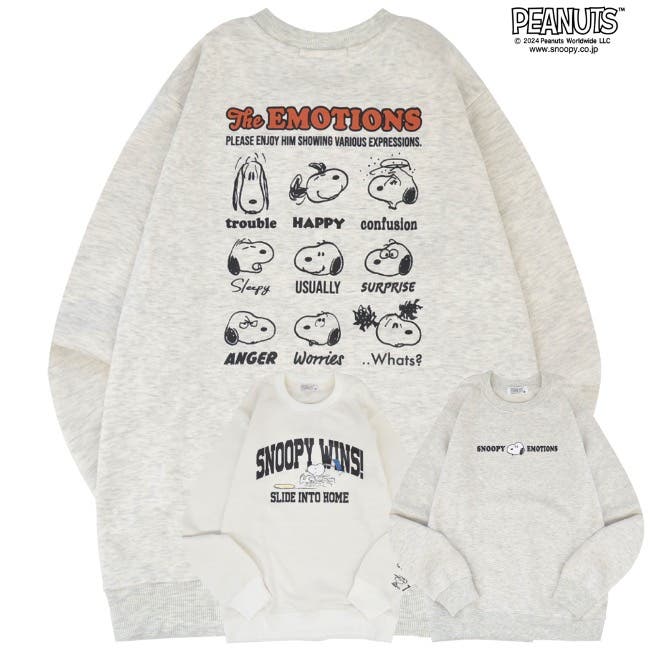 スヌーピー トレーナー 長袖[品番：YSDW0003352]｜CharaBasket（キャラ