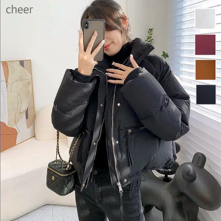 クロップド丈ラグラン中綿ジップブルゾン 秋 冬[品番：CROW0000993