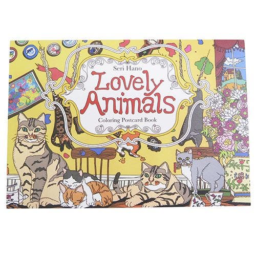 大人の塗り絵 ポストカードブック ぬりえカード8枚セット[品番