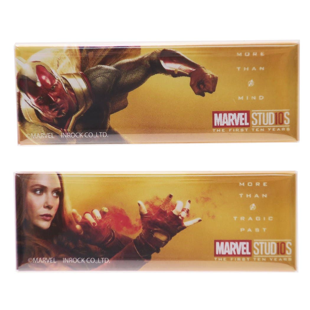 マーベルスタジオ　10周年　アベンジャーズ　缶バッジ　新品未使用品　4点セット マーベル 10周年記念 バッジ[品番：BREW0022334]｜cinemacollection