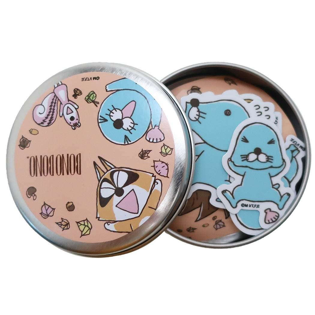 ぼのぼの 缶入り ミニステッカー[品番：BREW0018254