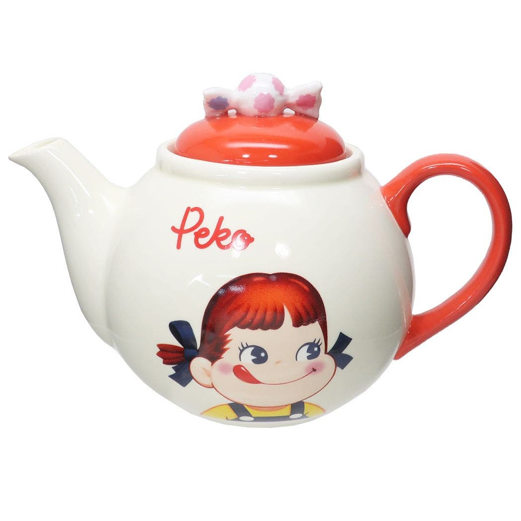 不二家のペコちゃん 磁器製急須 ティーポット[品番：BREW0056510 