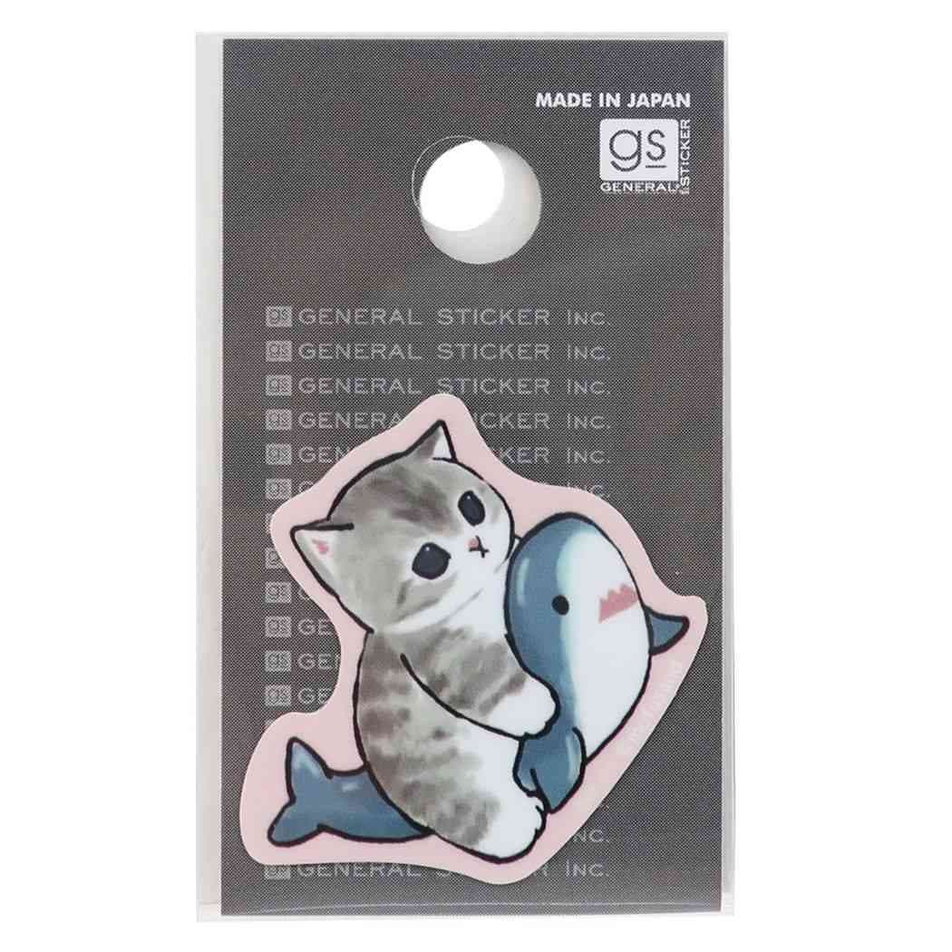 ねこ 防水シール ダイカット耐水ミニステッカー[品番