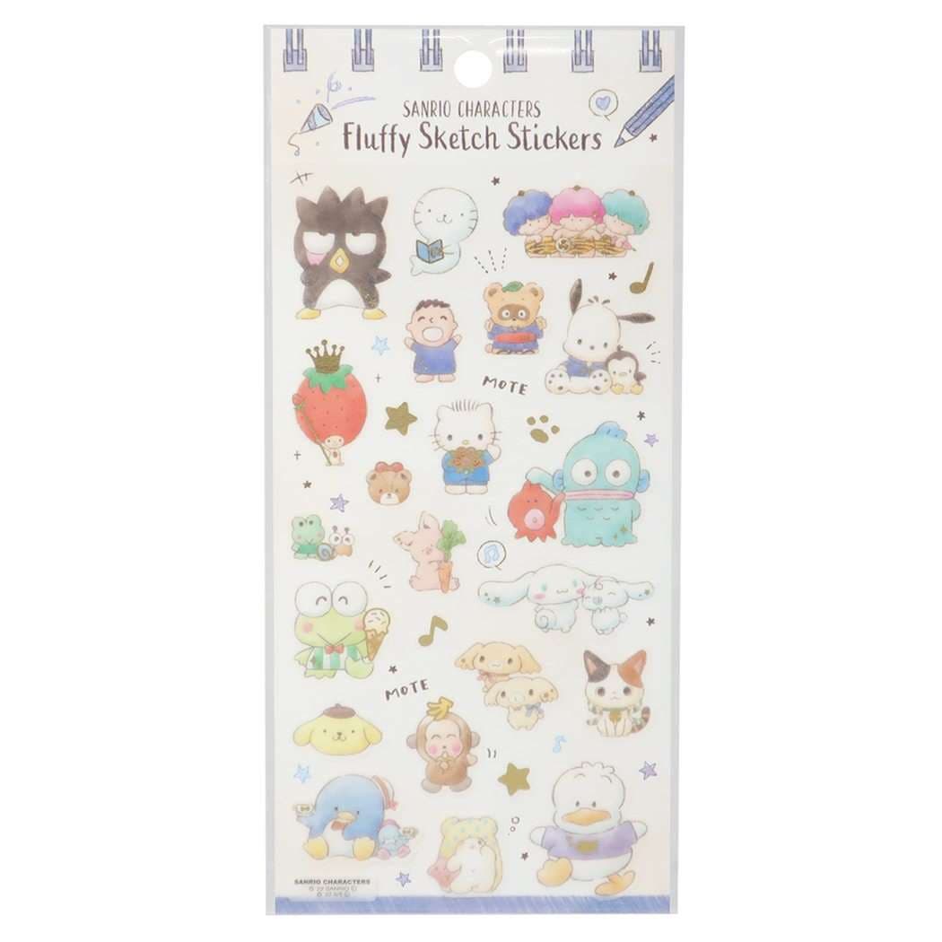 サンリオキャラクターズ シールシート フラッフィースケッチ