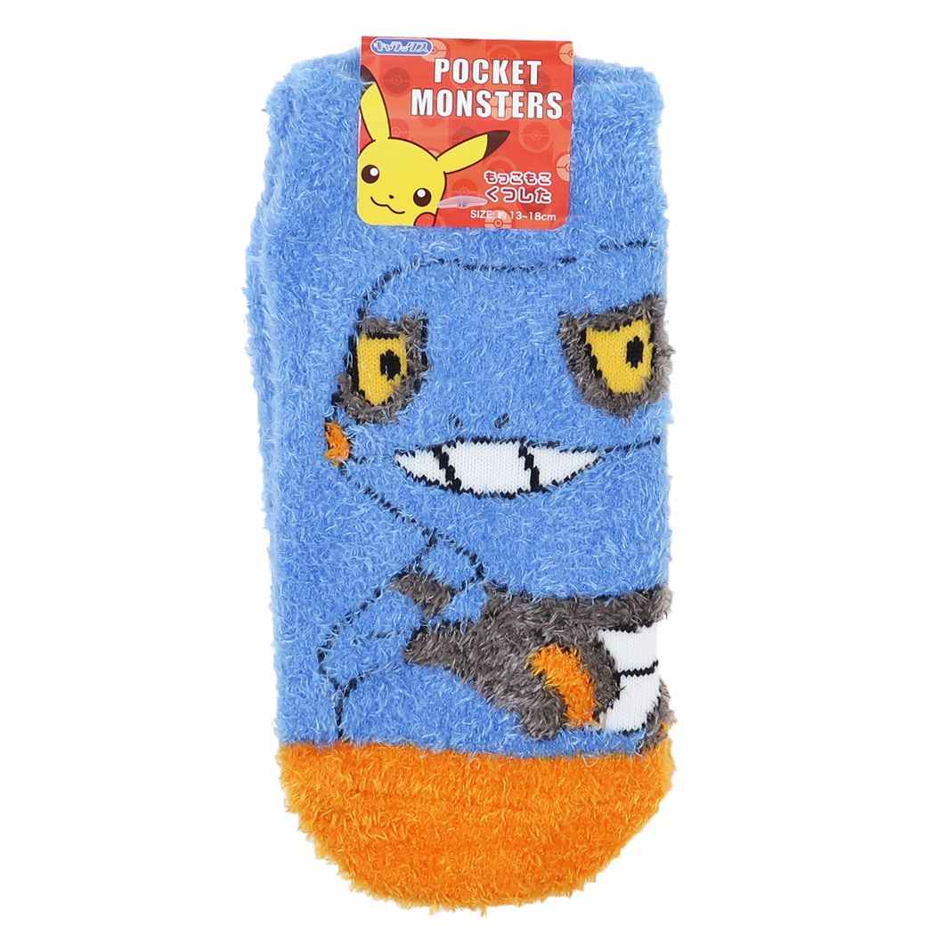 ポケットモンスター 子供用防寒室内靴下 キッズもこもこショート
