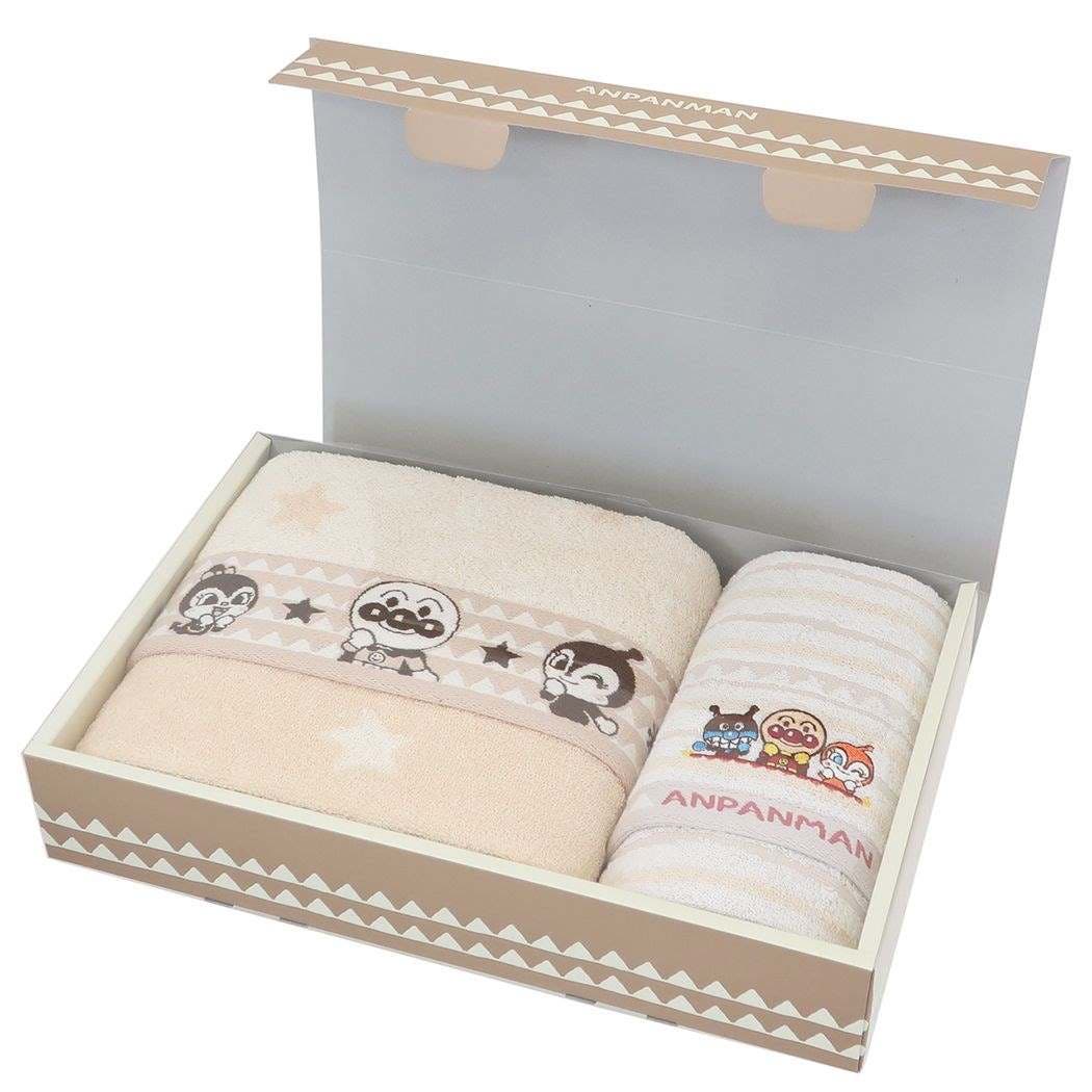 アンパンマン タオルギフトセット バスタオル＆フェイスタオル[品番