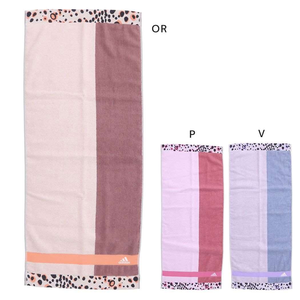 アディダス フェイスタオル ジャガードロングタオル[品番：BREW0091915