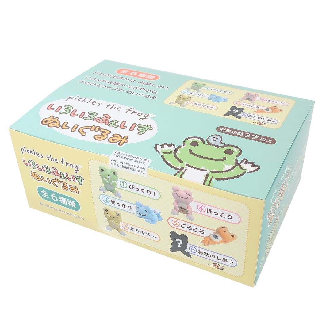 かえるのピクルスマスコット6点セット⑤未使用品 かえるのピクルス マスコット いろいろふぇいすぬいぐるみ[品番