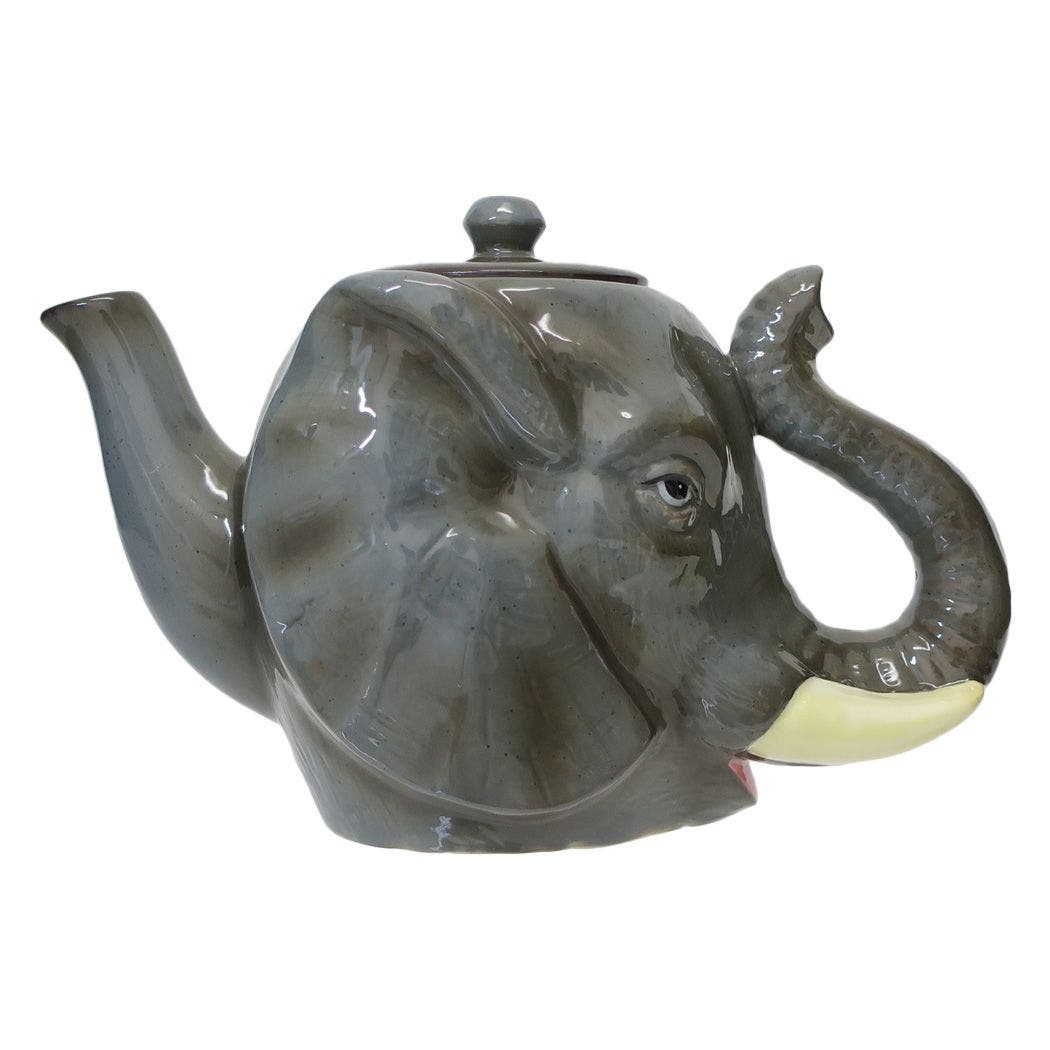 陶器製クリーム色ポット・スタンドセット1000ml フラワースタンド