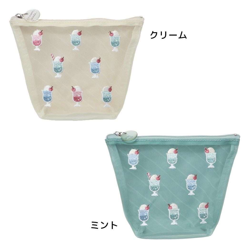 ボディクリーム、ポーチ Amazon.co.jp: クリームソーダ 舟形ポーチ メッシュ【クリーム