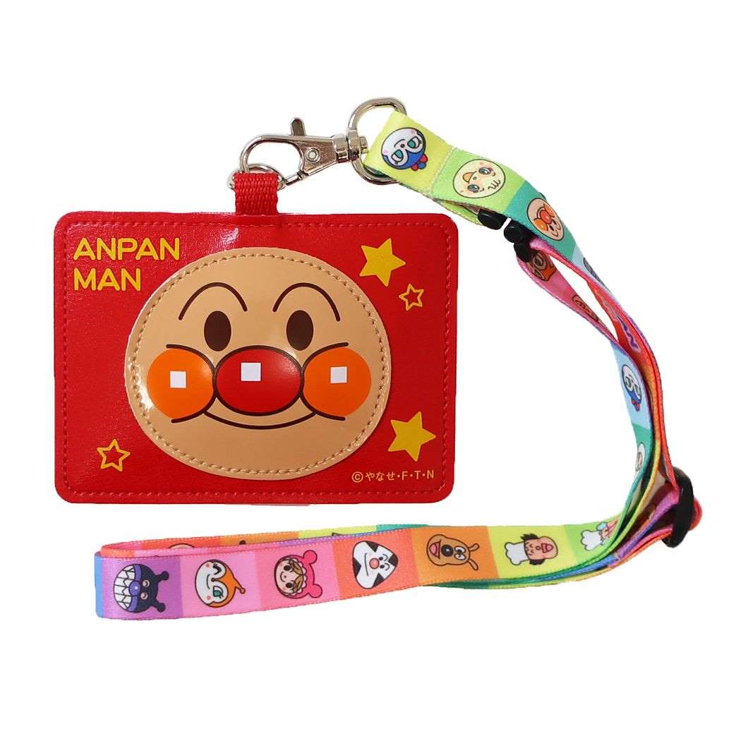 【限定品】 アンパンマン ネックストラップ付パスケース[品番 定期入れ 定期入れ