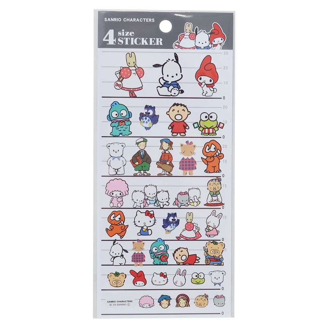 サンリオキャラクターズ シールシート 4サイズステッカー[品番