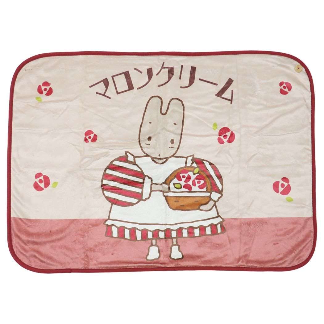 【レア】【made in JAPAN】マロンクリーム　毛布 マロンクリーム ひざ掛け毛布 ふわふわブランケット[品番：BREW0114187