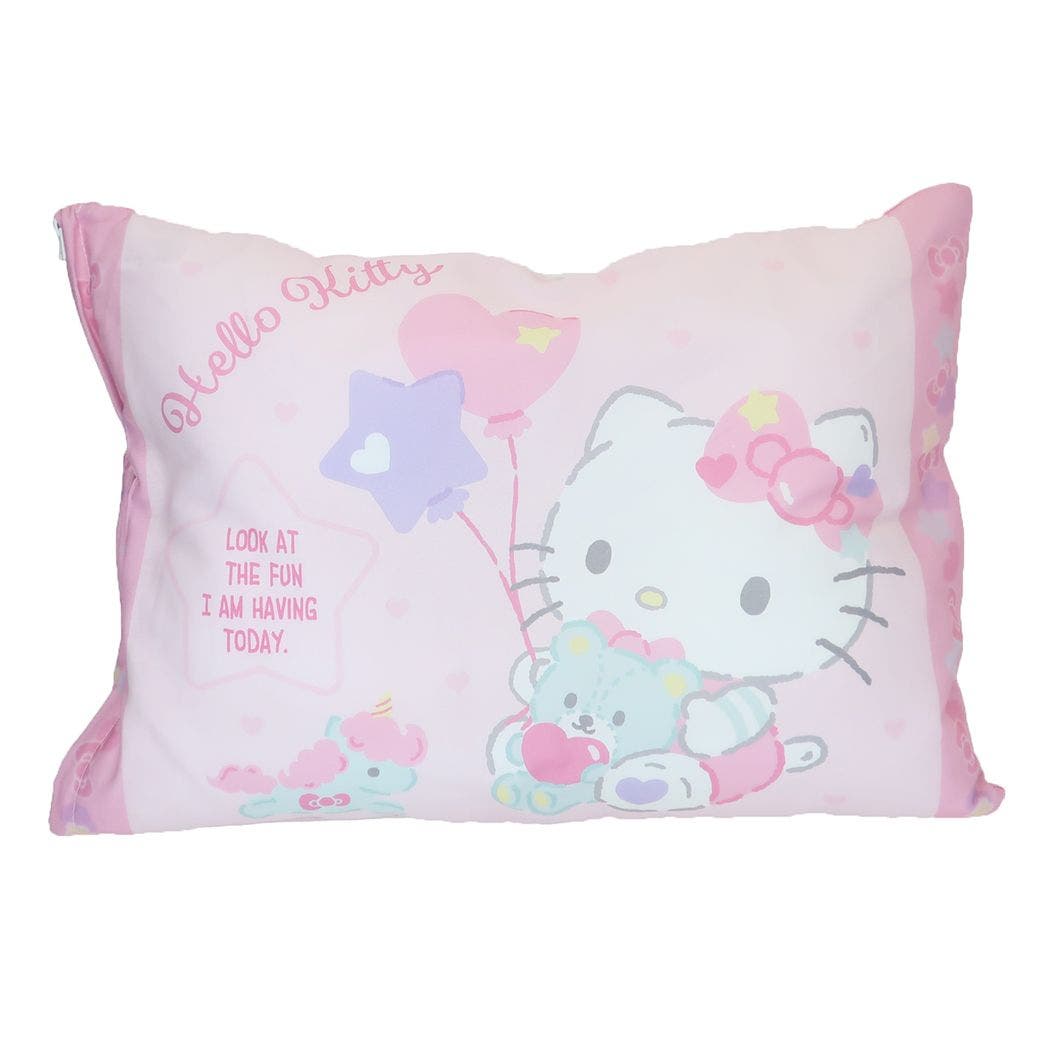 キティちゃんまくら Amazon｜Kitsch x Hello Kitty (ピンクキティの顔) - サテン