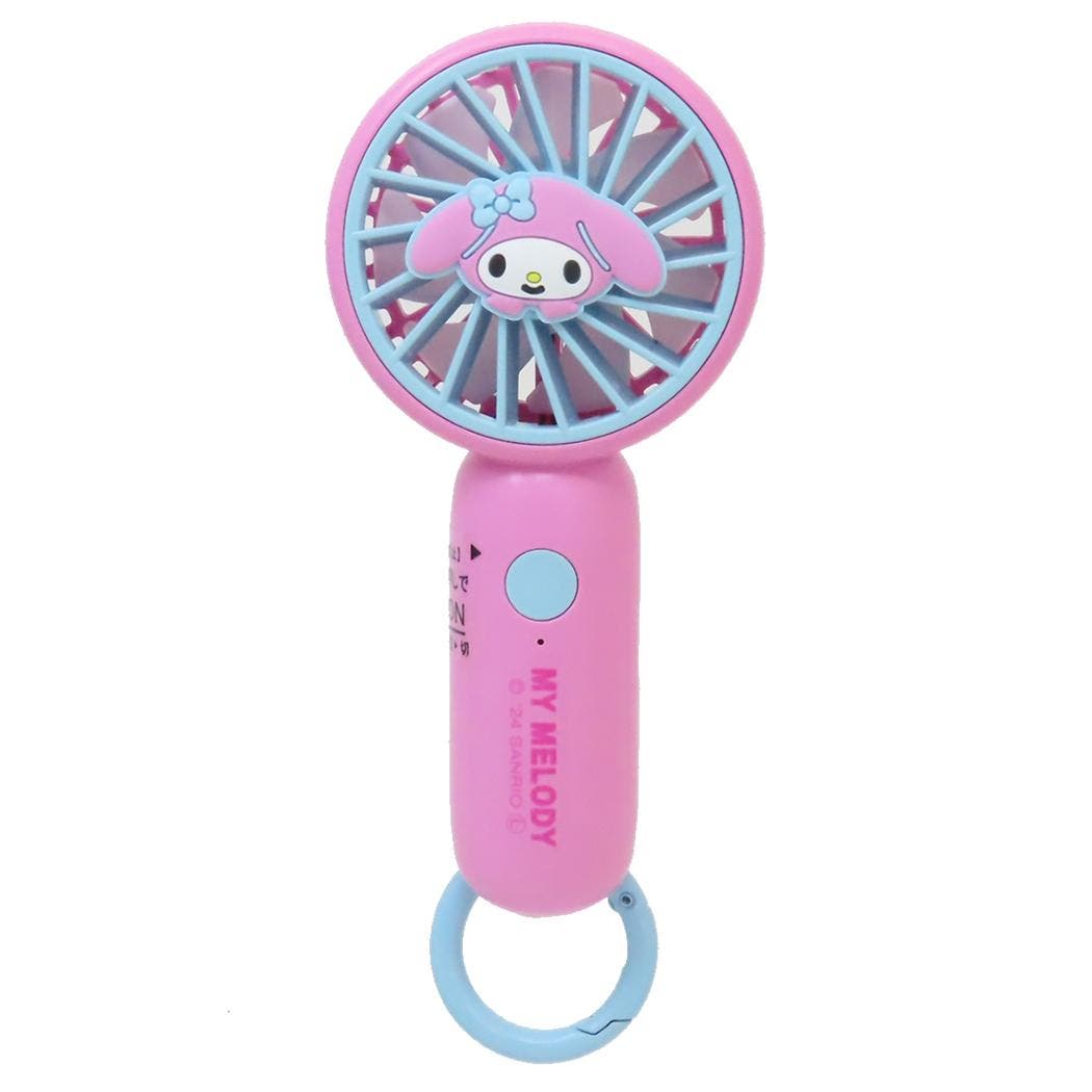 マイメロディ 携帯用扇風機 カラビナ付きminiFAN[品番：BREW0139989